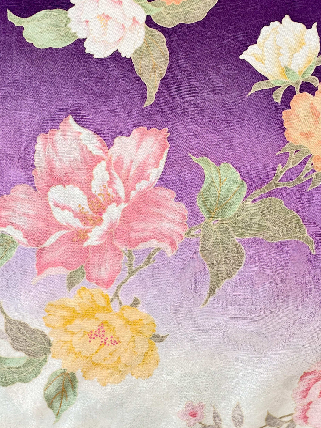 Vintage Silk Kimono Hawaiian Shirt AH100507