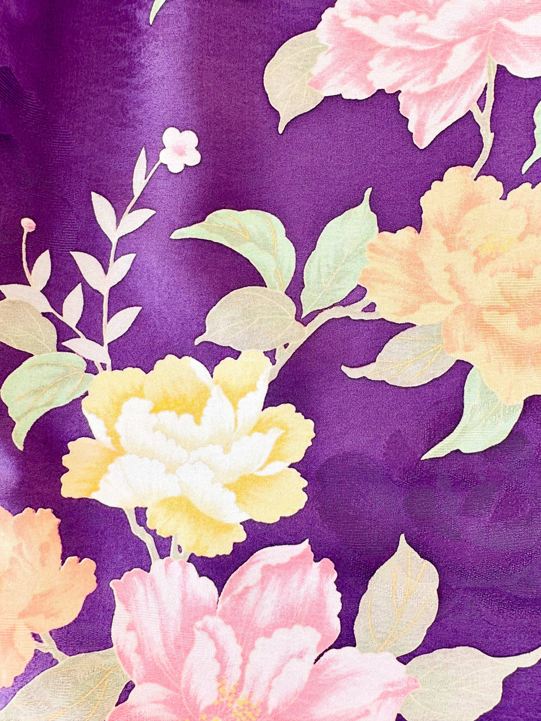 Vintage Silk Kimono Hawaiian Shirt AH100507