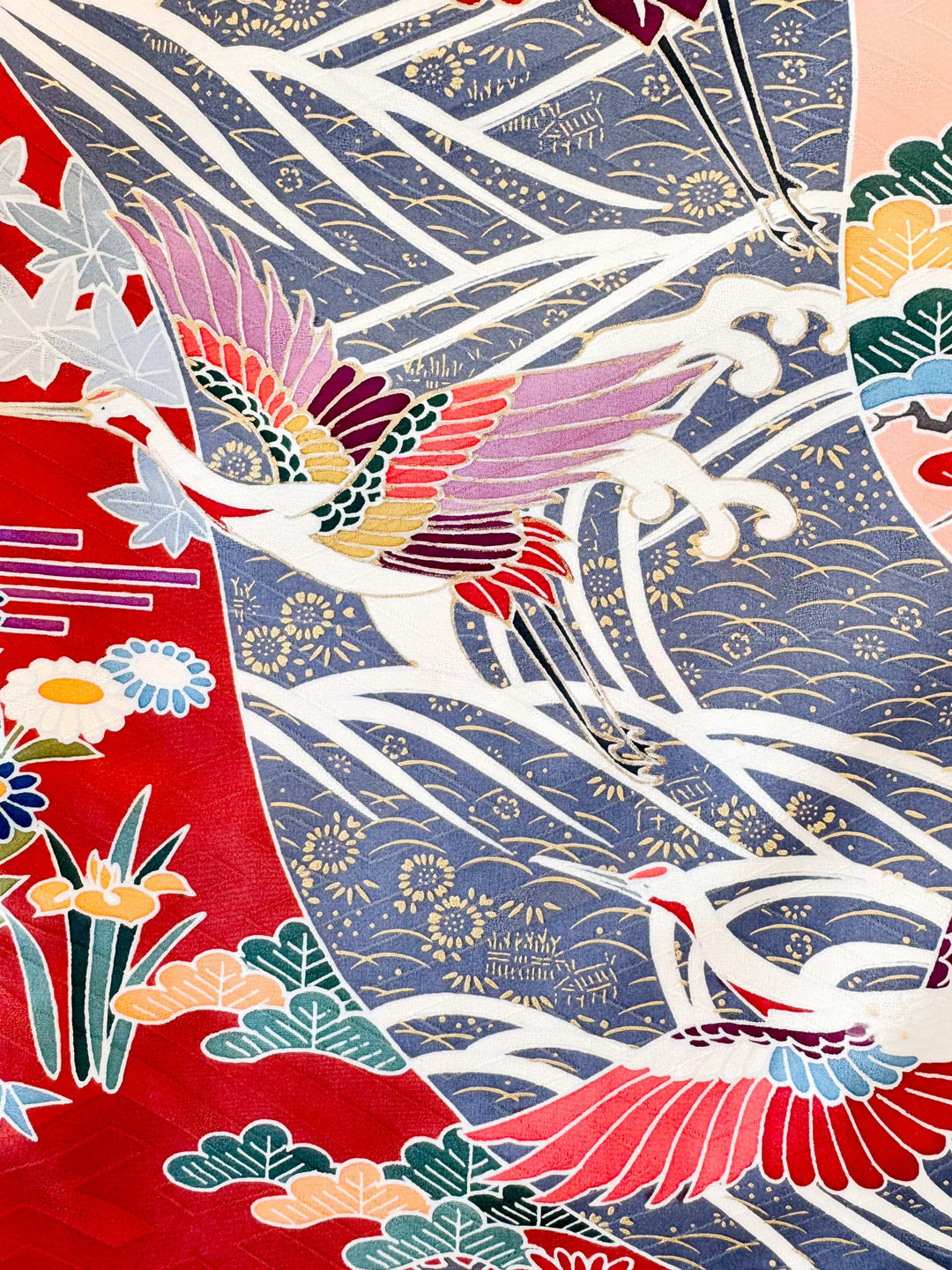 Vintage Silk Kimono Hawaiian Shirt AH100508
