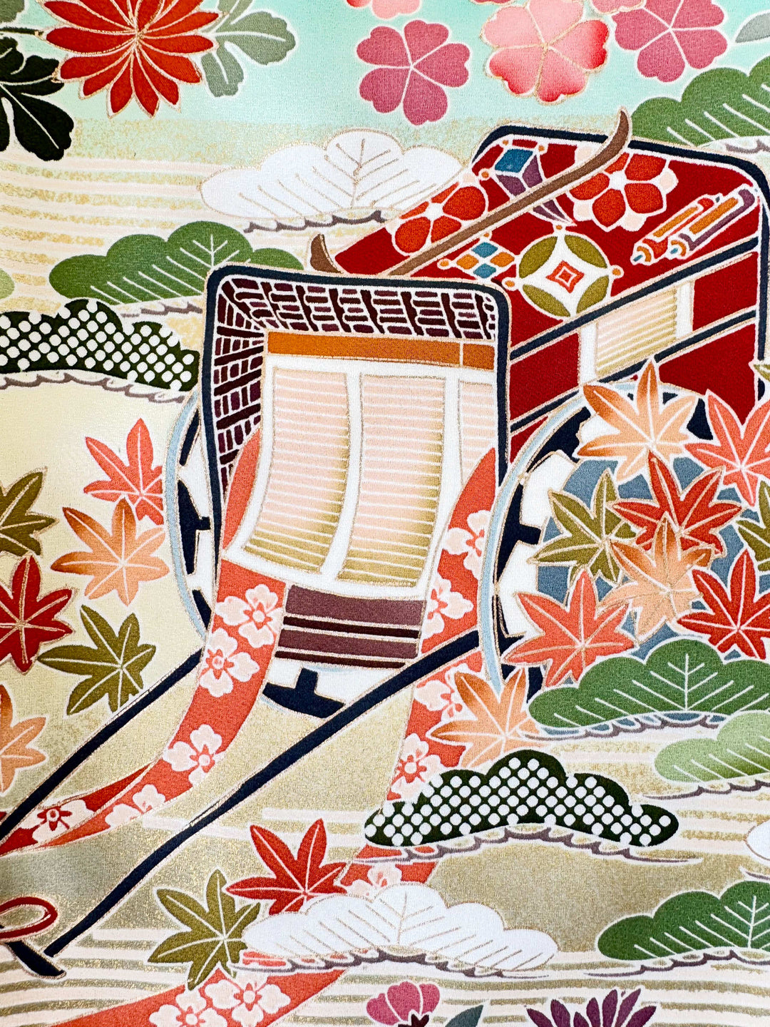 Vintage Silk Kimono Hawaiian Shirt AH100511