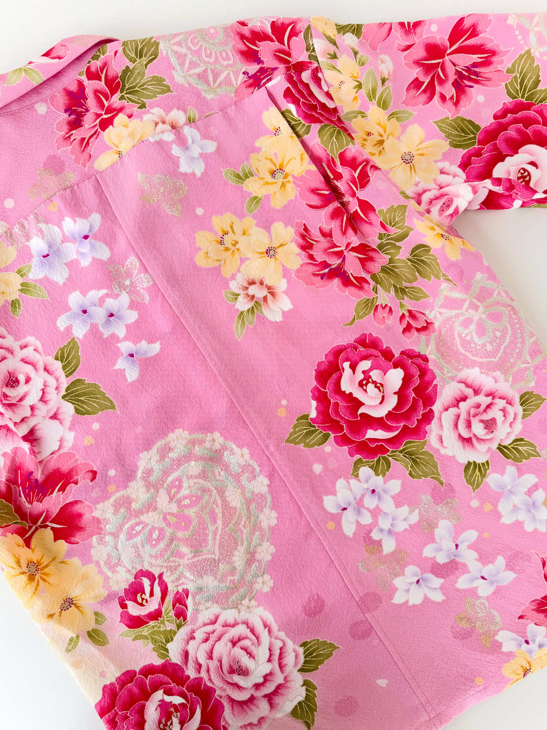 着物アロハシャツ「薔薇と水玉A」AH100514