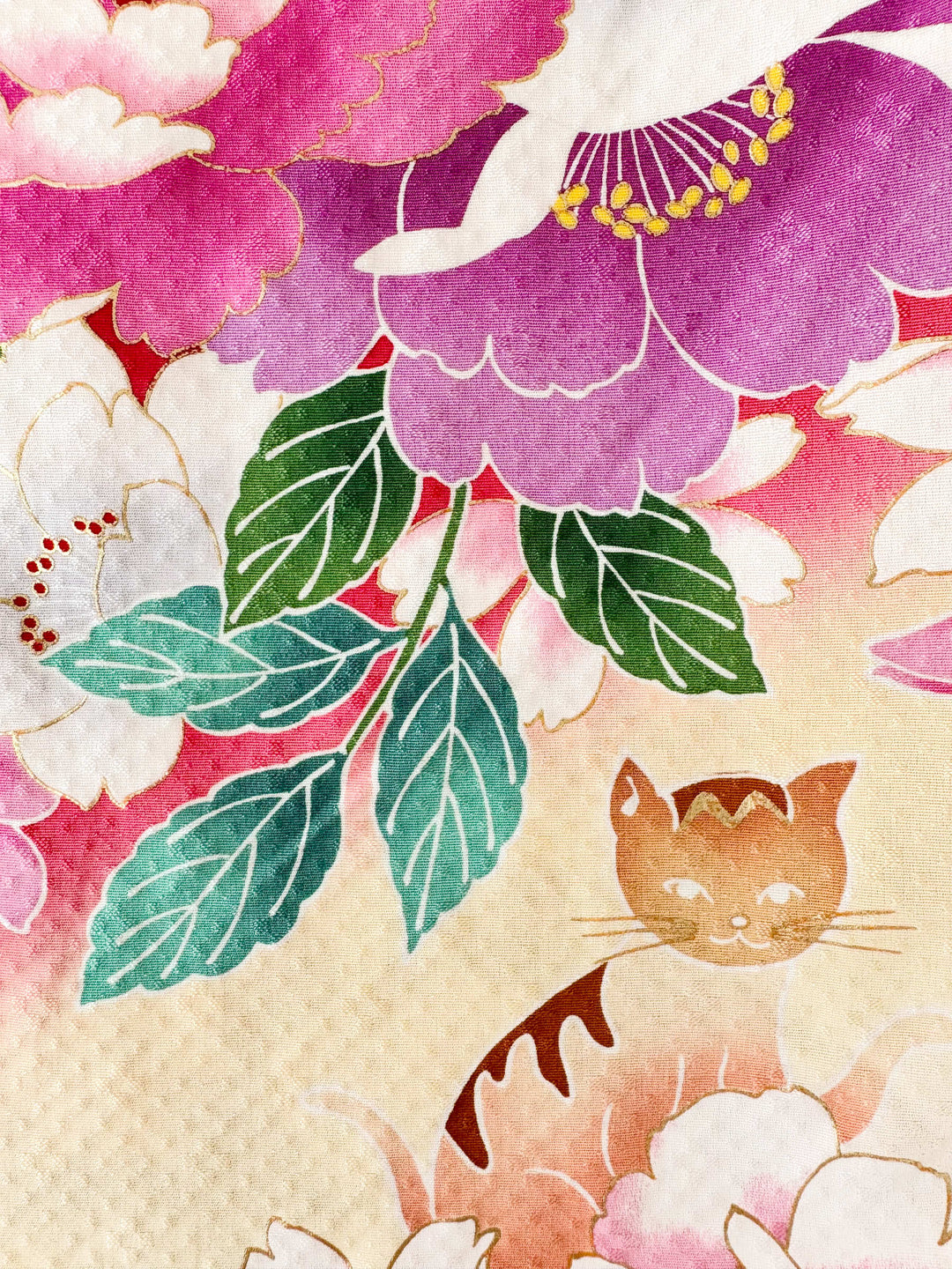着物アロハシャツ「隠れ猫A」AH100516
