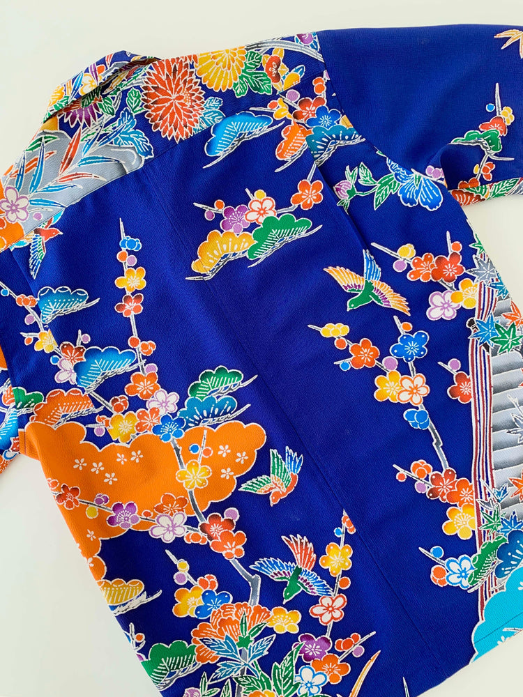 着物アロハシャツ「鮮やかに咲くB」AH100193 - 着物アロハシャツ専門店｜KIMONO-CYCLE