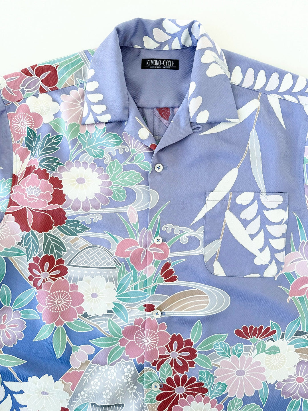 KIMONO ALOHA SHIRT "CLEARLY BLOOMING B" AH100277