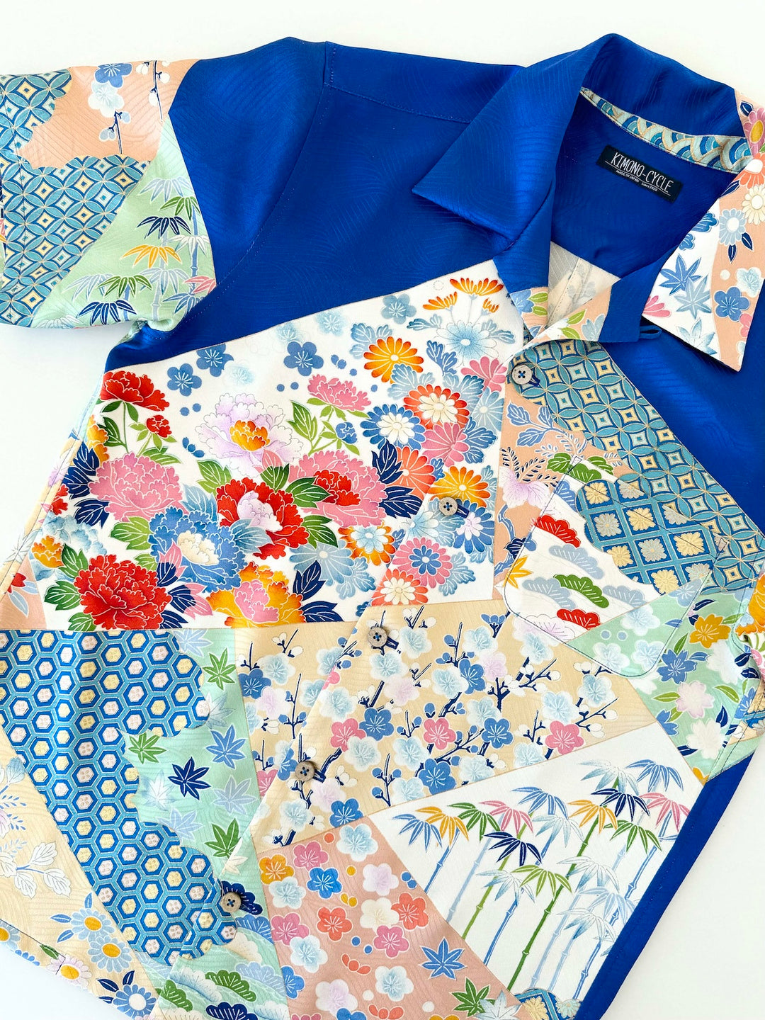 KIMONO ALOHA SHIRT "FLOWERS SHINING IN SUMMER" AH100282