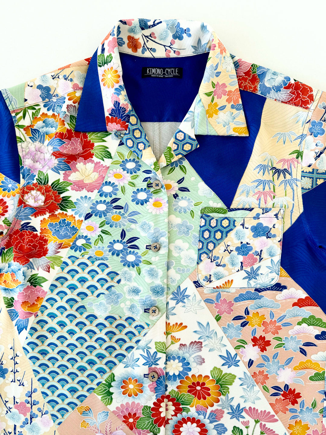 KIMONO ALOHA SHIRT WOMEN'S"FLOWERS SHINING IN SUMMER" AH10012L