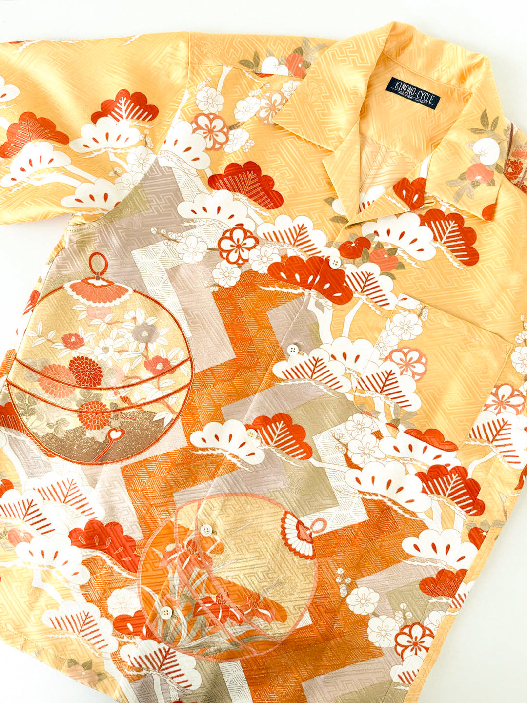 KIMONO ALOHA SHIRT "BELL RINGING B" AH100293