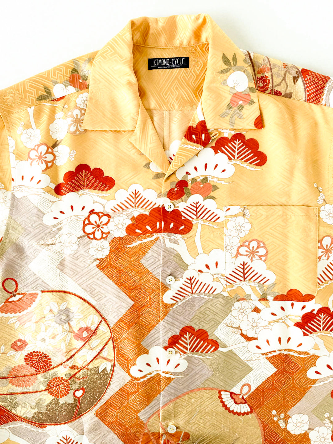 KIMONO ALOHA SHIRT "BELL RINGING B" AH100293