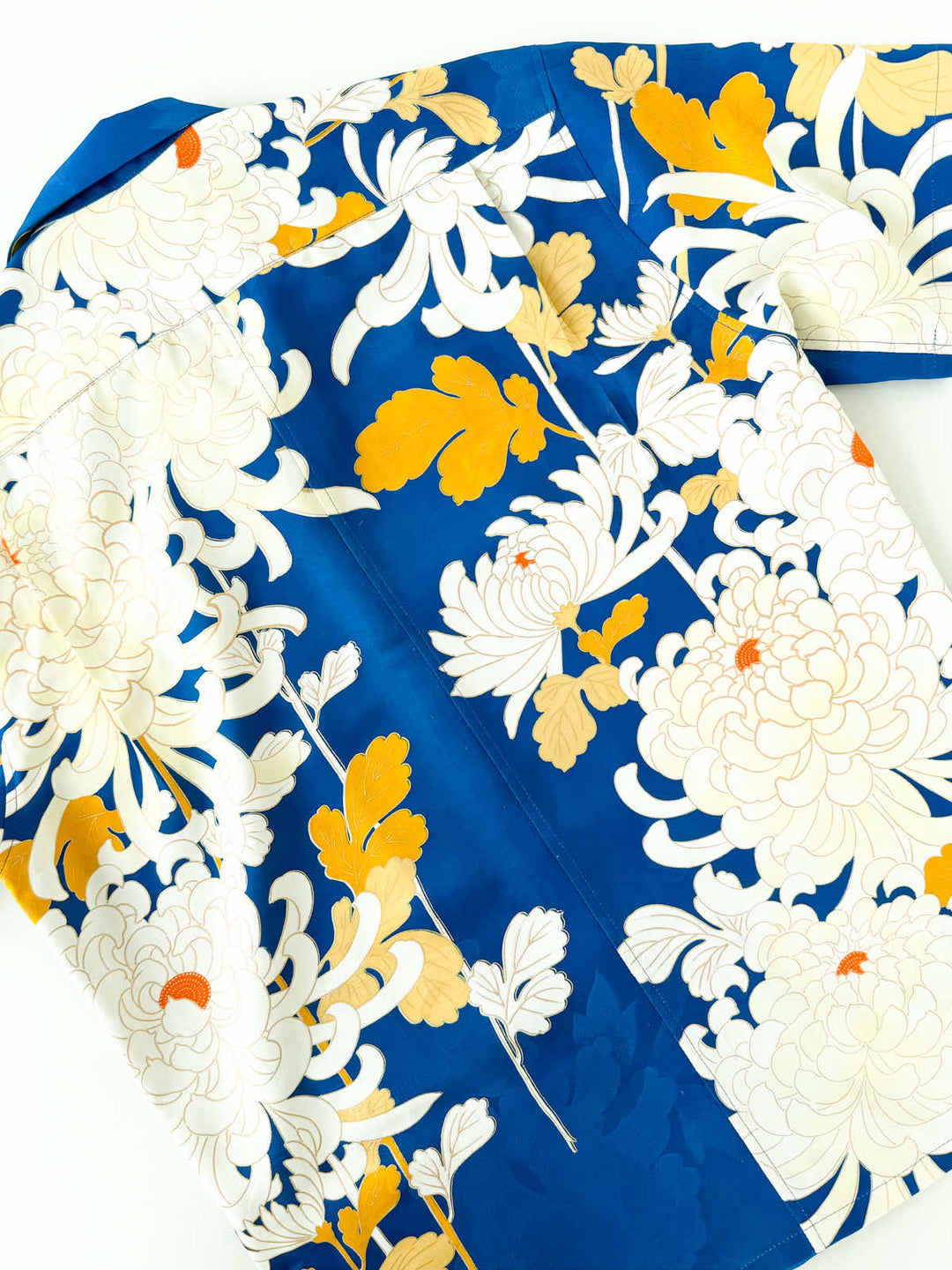 CHEMISE KIMONO ALOHA 'CHRYSANTHÈMES DANS LE CIEL BLEU B' AH100296