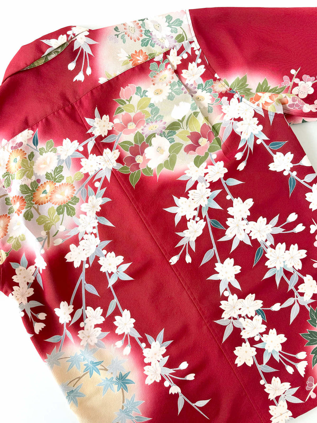 KIMONO ALOHA SHIRT "EDAREZAKURA AND HANAMITSU B" AH100302