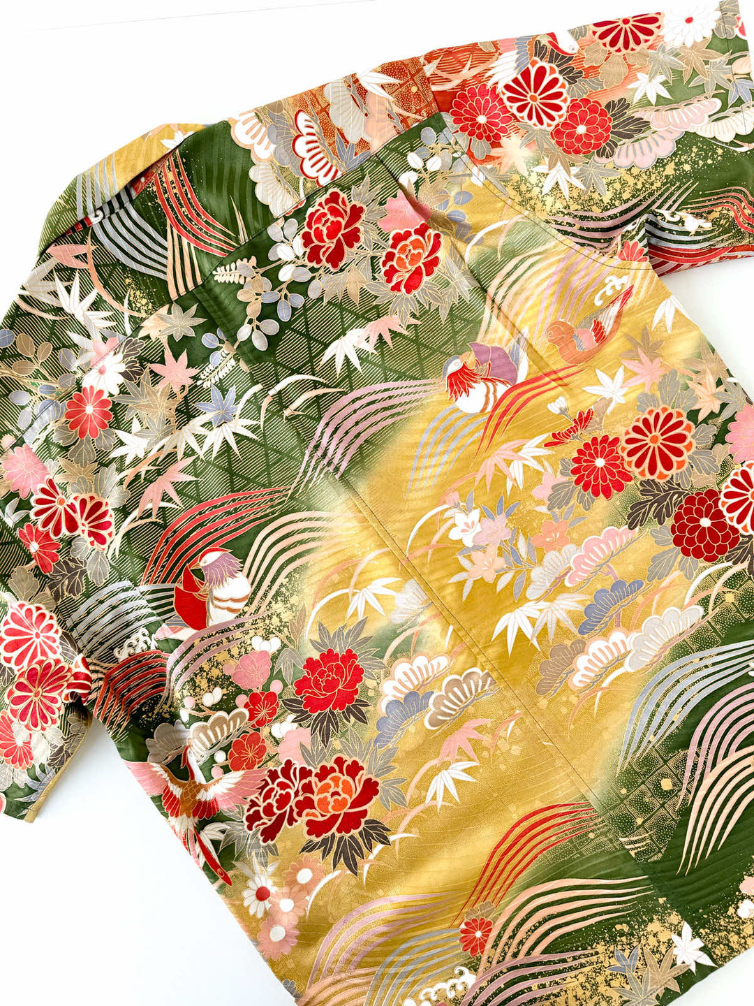 KIMONO ALOHA SHIRT "BIRD TALK B" AH100304