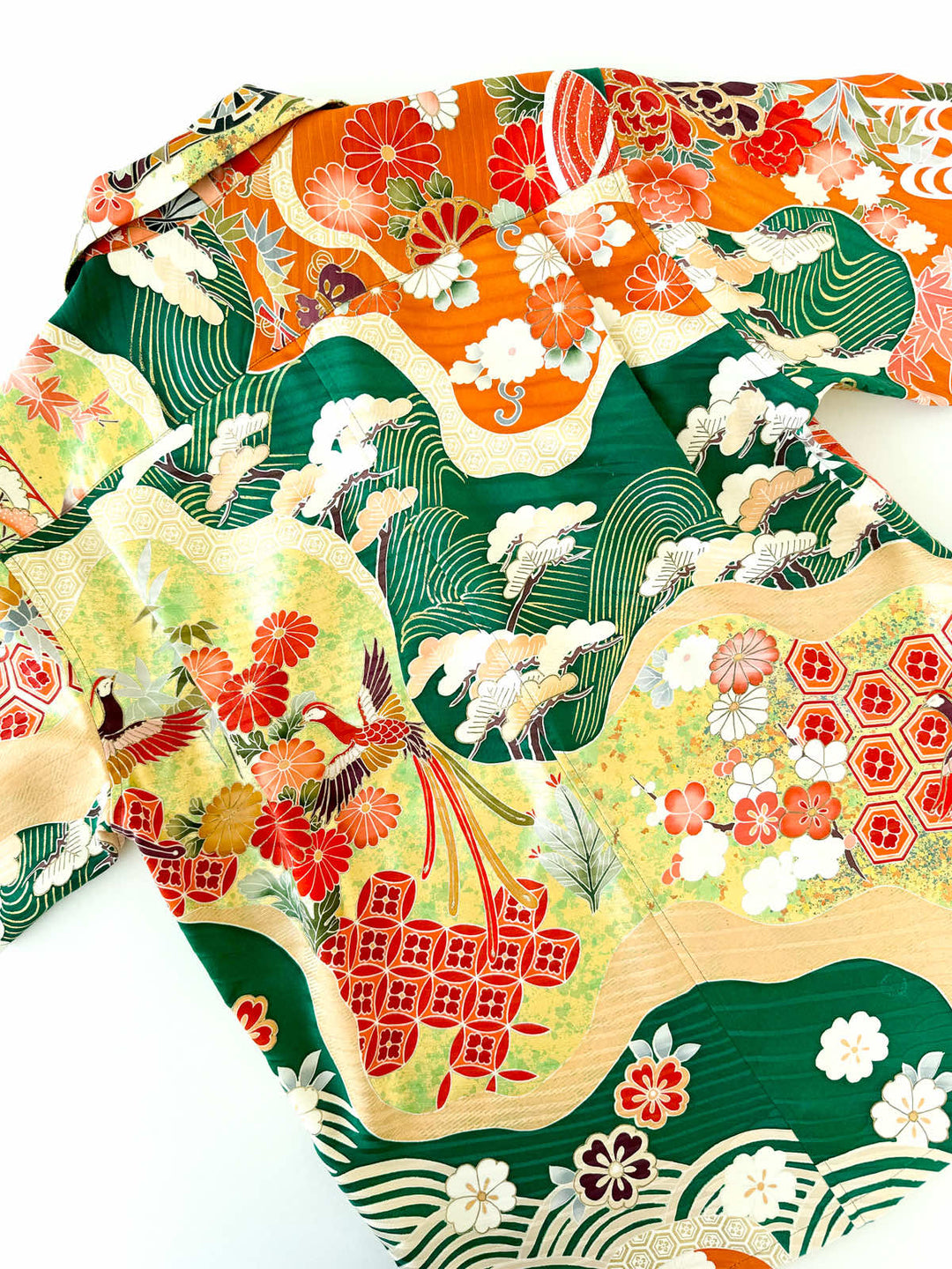 KIMONO ALOHA SHIRT "WAVING SACHI A" AH100305