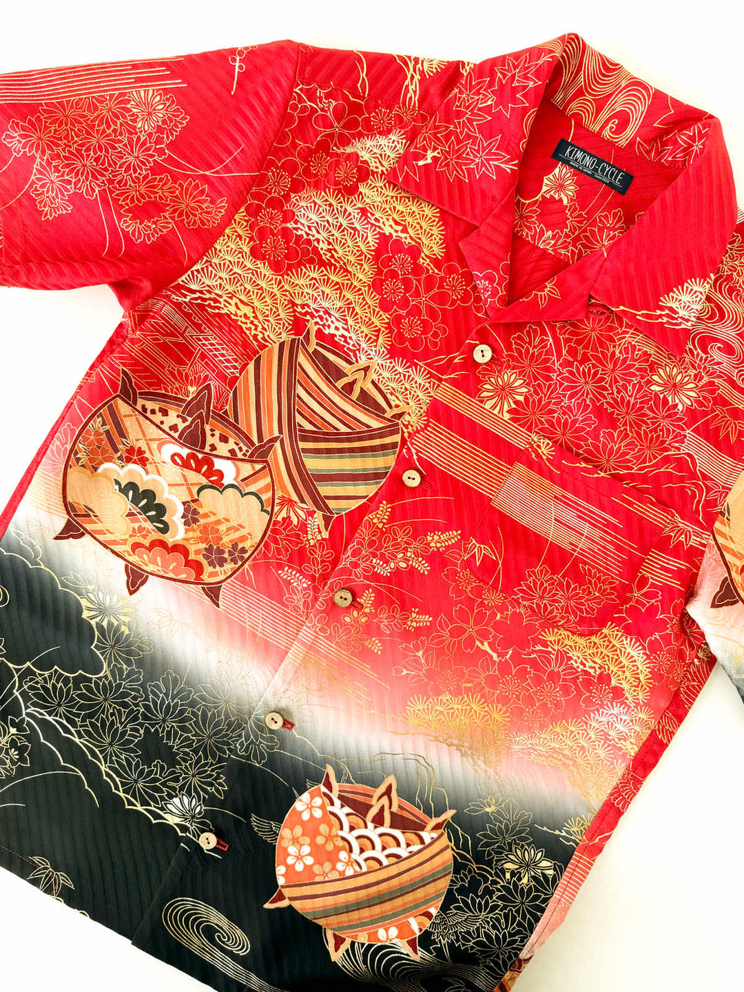 KIMONO ALOHA SHIRT "HAPPY KNOT A" AH100309