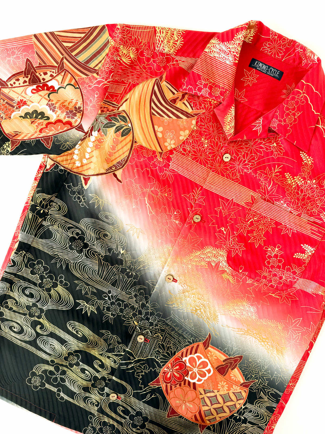 KIMONO ALOHA SHIRT "HAPPY KNOT B" AH100310