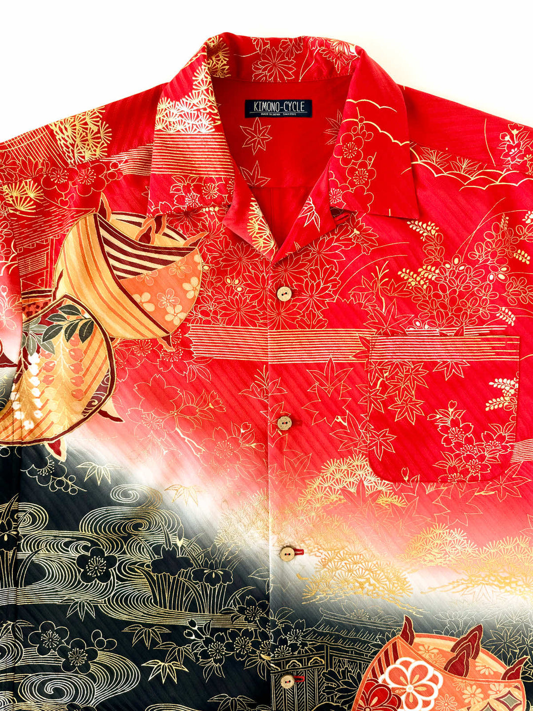 KIMONO ALOHA SHIRT "HAPPY KNOT B" AH100310