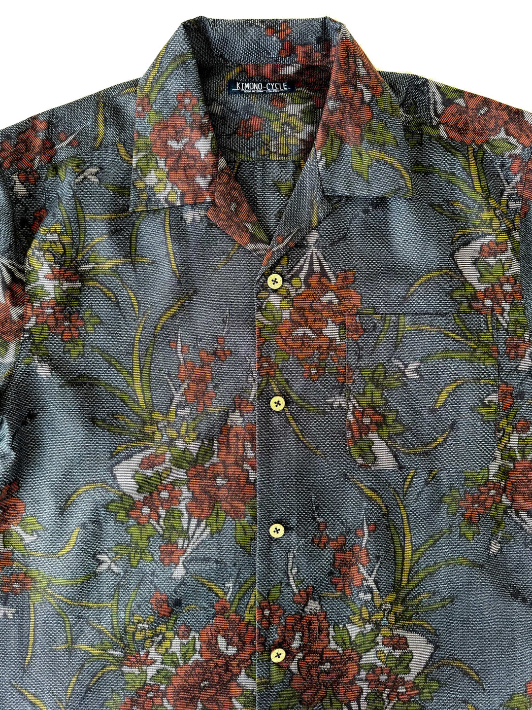 KIMONO ALOHA SHIRT "TSUMUGI" TM100013