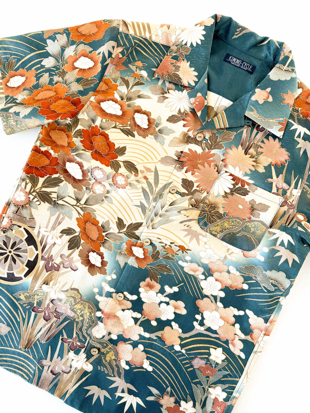 KIMONO ALOHA SHIRT "SILENCE IN BLOOM A" AH100317