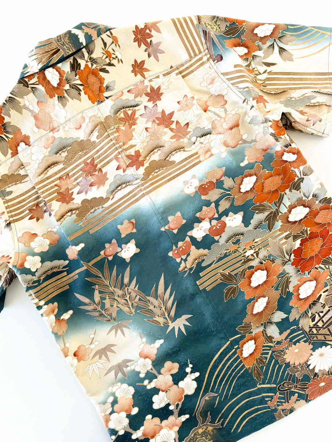 KIMONO ALOHA SHIRT "SILENCE IN BLOOM A" AH100317