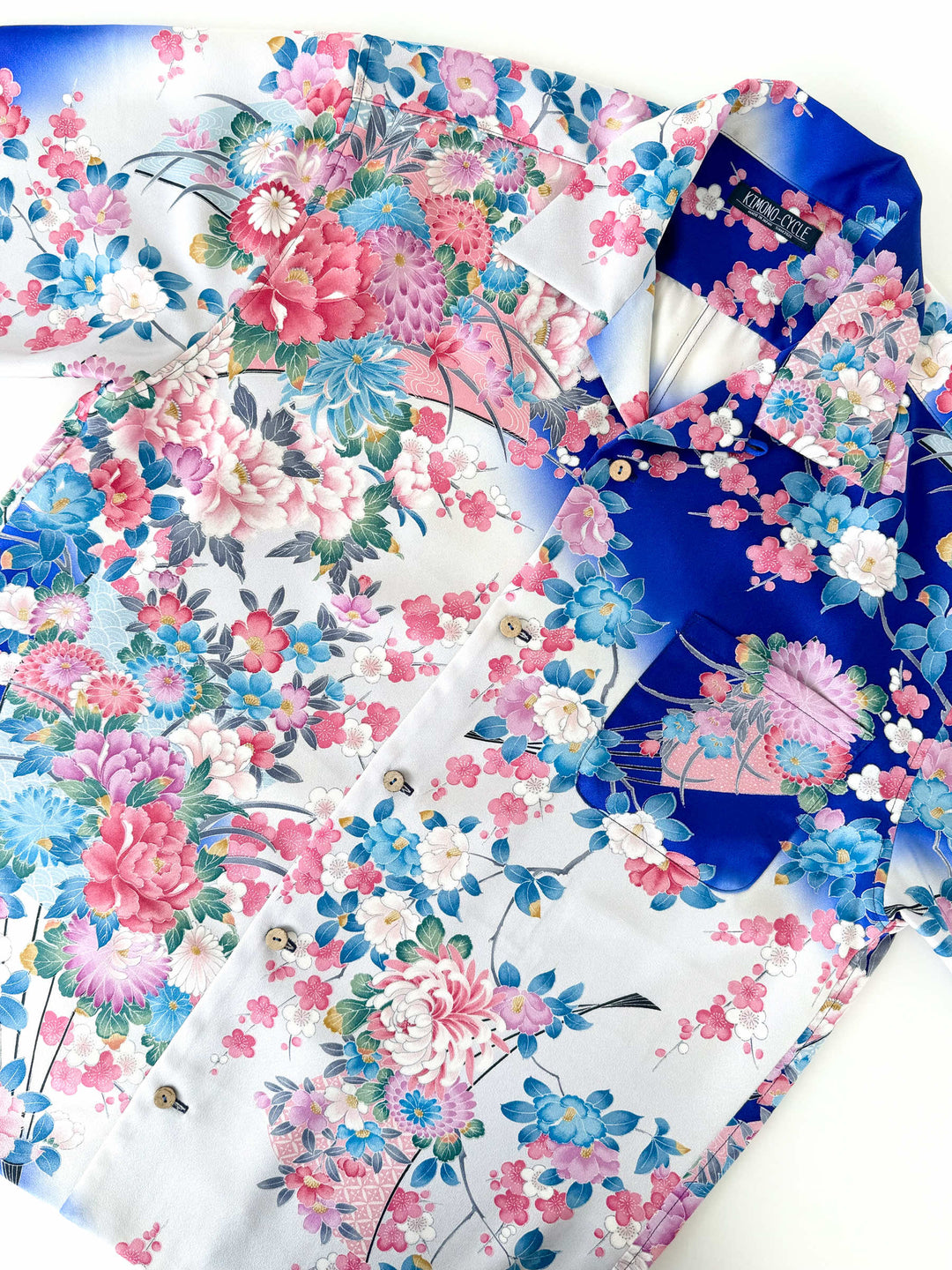 KIMONO ALOHA SHIRT "GENTLE SUMMER COLORS" AH100321 [NEW SIZE