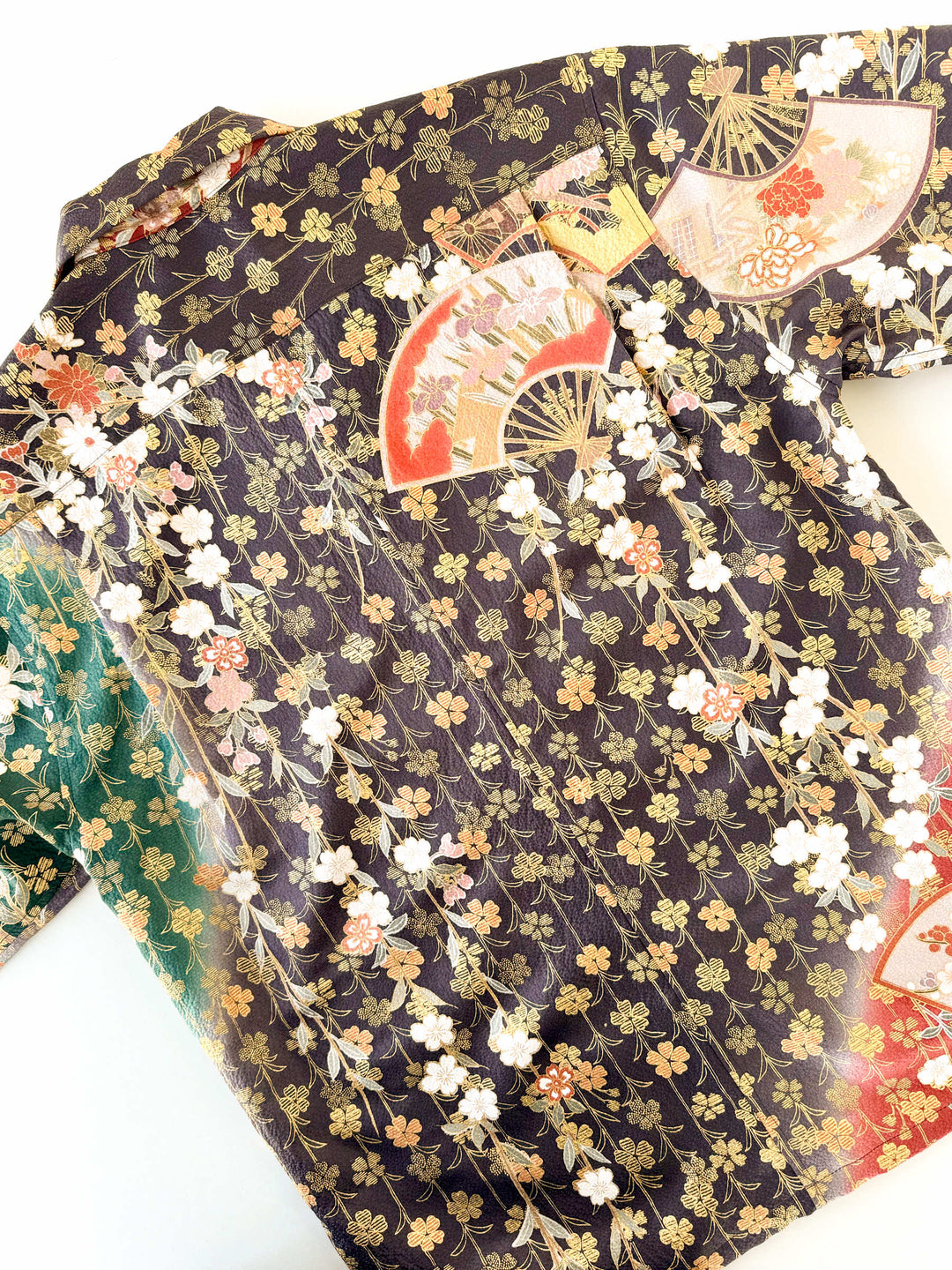 KIMONO ALOHA SHIRT "A DANCING AMONG THE CHERRY BLOSSOMS" AH100322