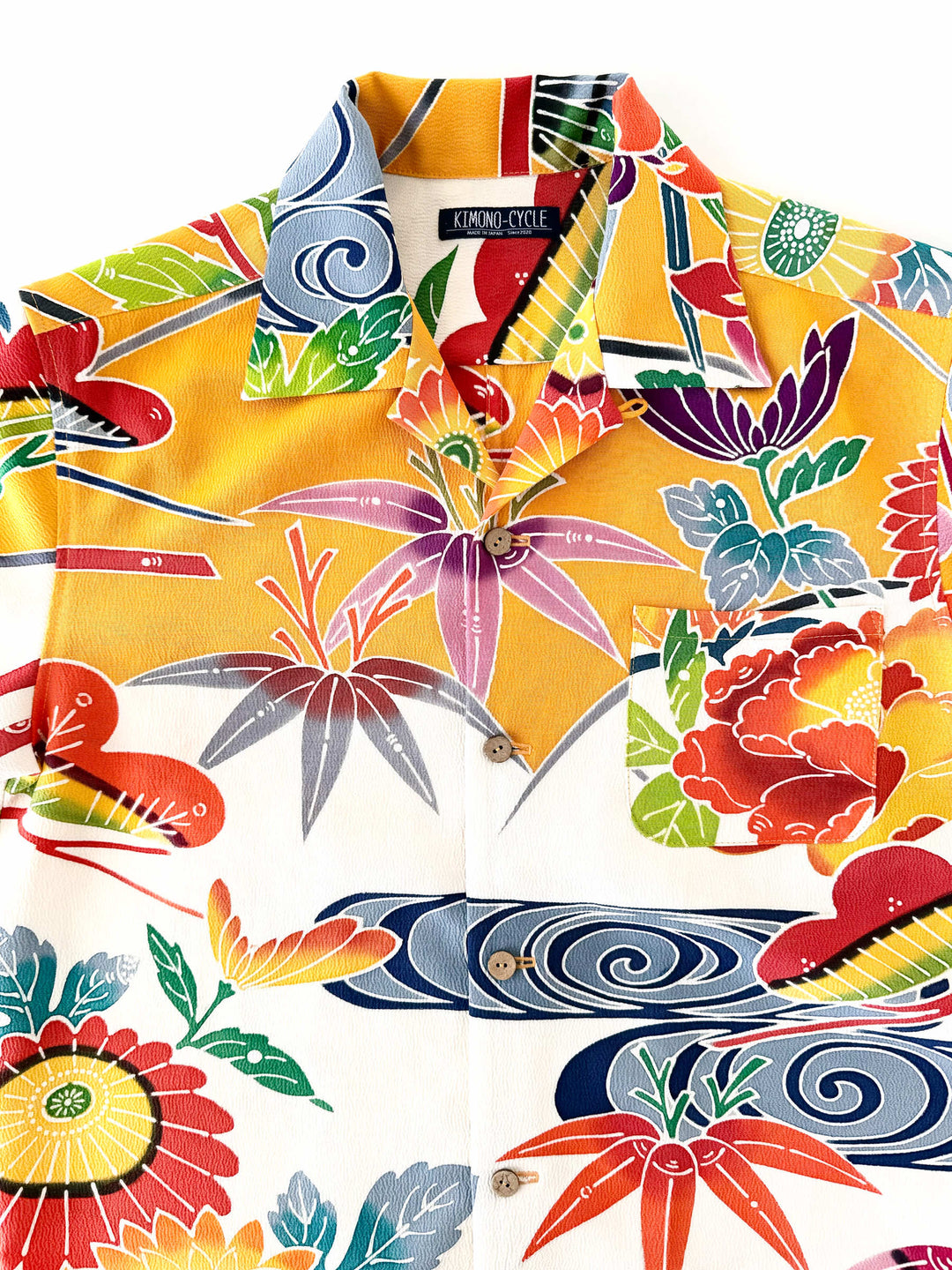 CHEMISE KIMONO ALOHA 'SOUVENIRS D'ÉTÉ COLORÉS A' AH100324 [NOUVELLE TAILLE