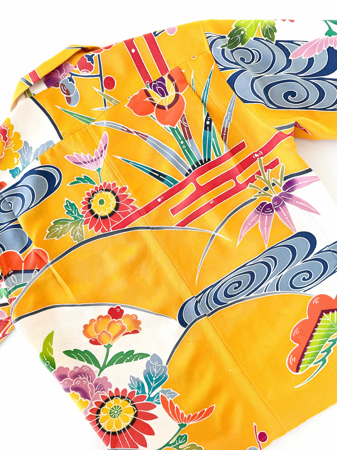 KIMONO ALOHA SHIRT "COLORFUL SUMMER MEMORIES B" AH100325 [NEW SIZE