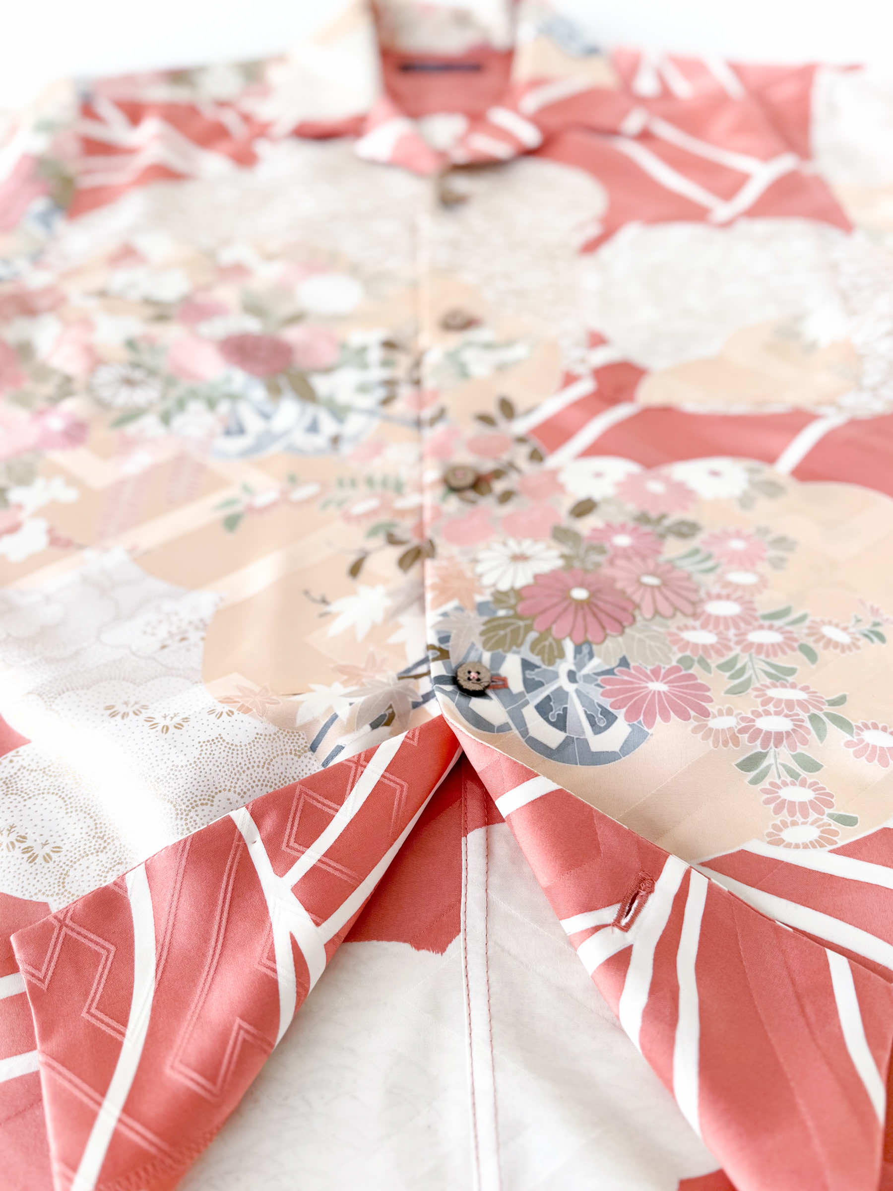 着物アロハシャツ｜正絹着物をリメイク・リサイクル-ONLY ONEをお届け