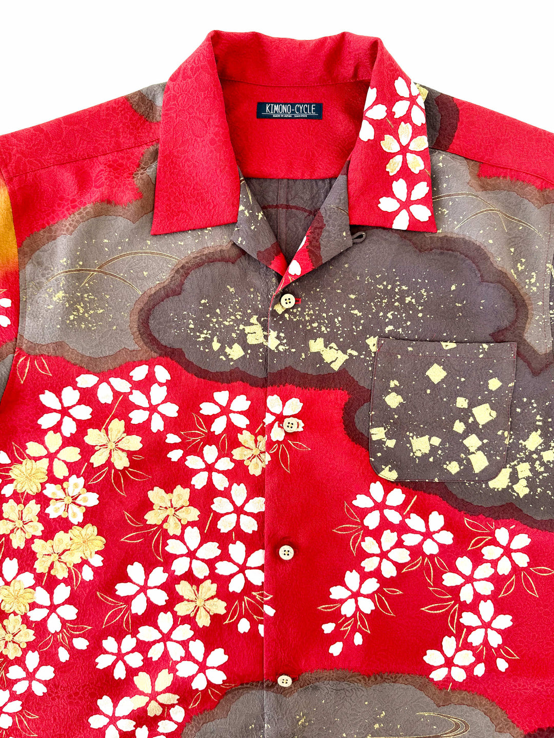 着物アロハシャツ「輝き降る桜B」AH100407