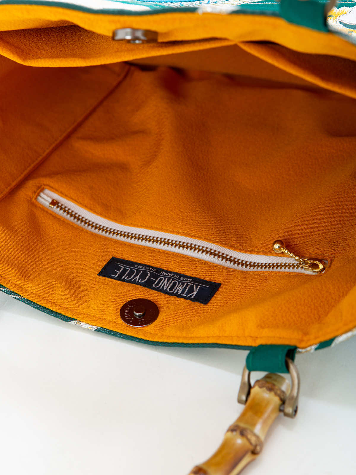 着物BAG 手提げバッグ KB100032｜正絹着物をリメイク -ONLY ONEを