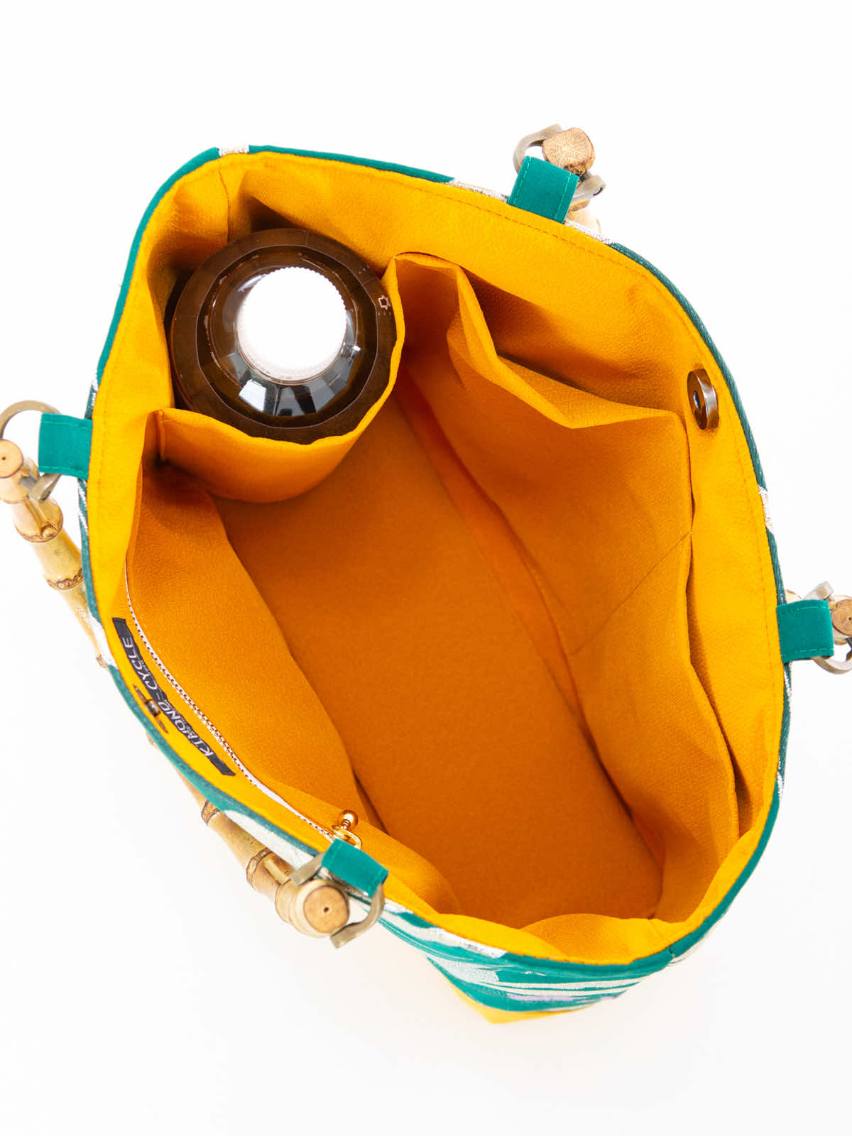 着物生地　リメイク　手提げ　バック 着物BAG 手提げバッグ KB100032｜正絹着物をリメイク -ONLY ONEを