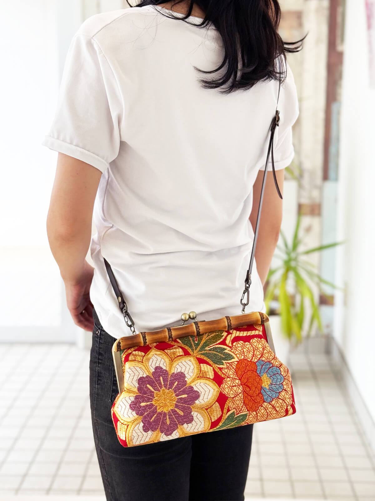 着物BAG 手提げバッグ KB100040｜正絹着物をリメイク -ONLY ONEを