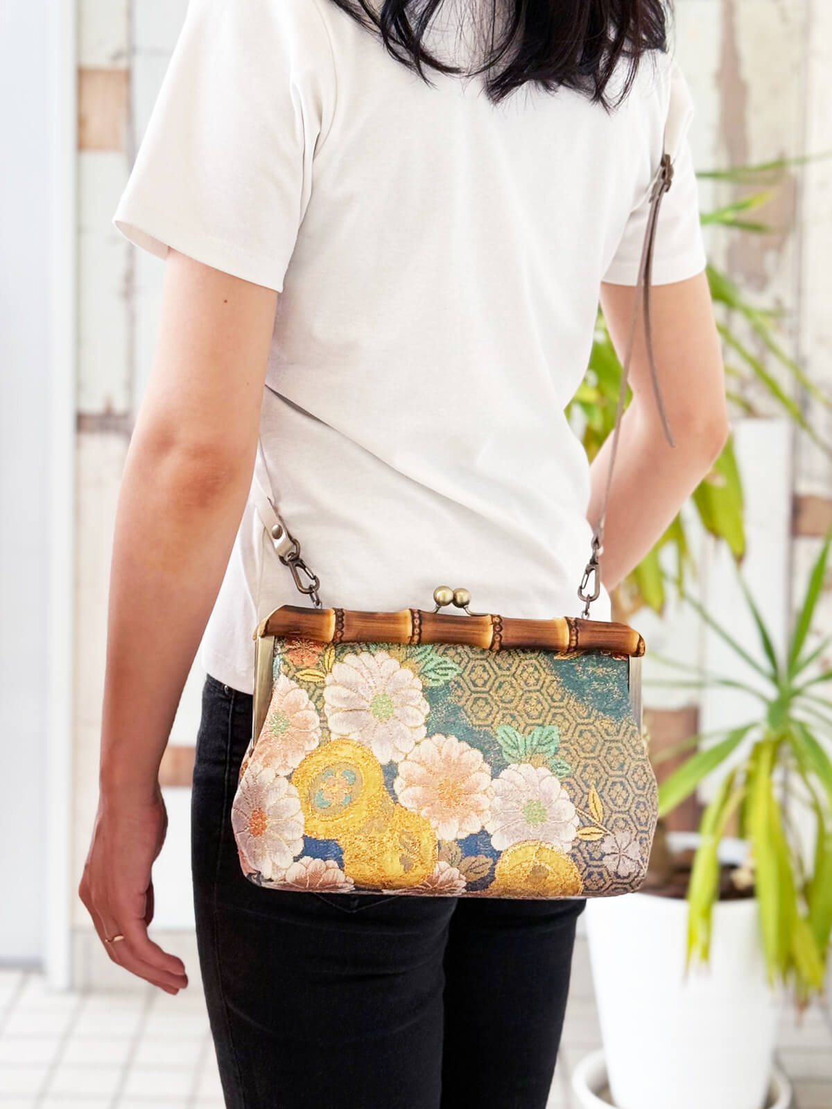 着物BAG 手提げバッグ KB100044｜正絹着物をリメイク -ONLY ONEを