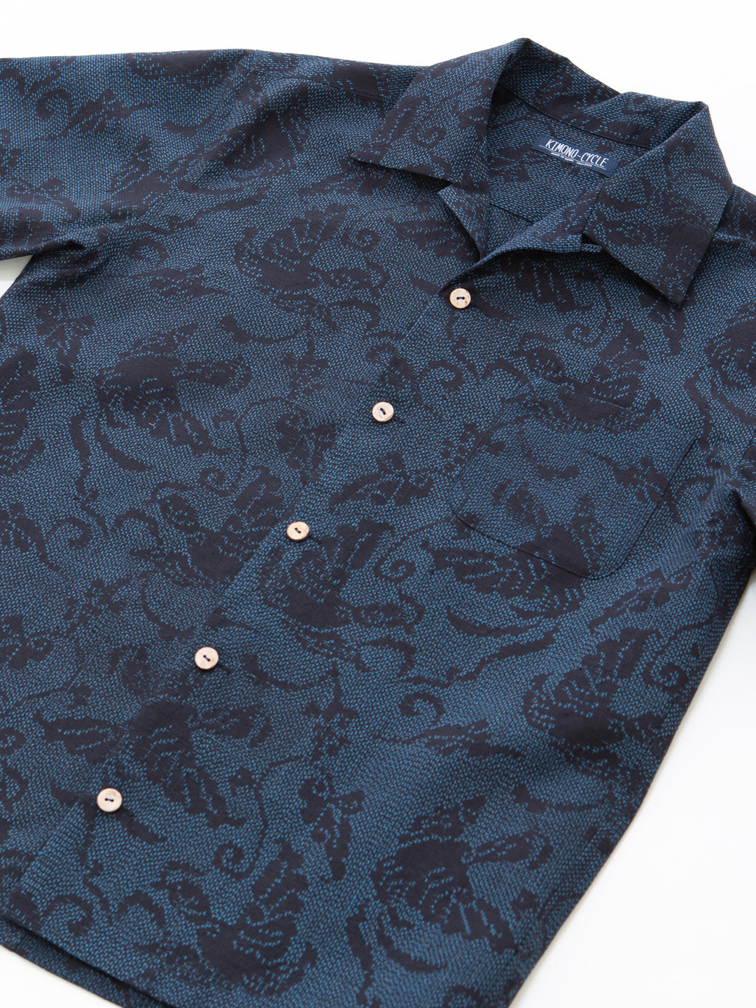 KIMONO ALOHA SHIRT "TSUMUGI" TM100025