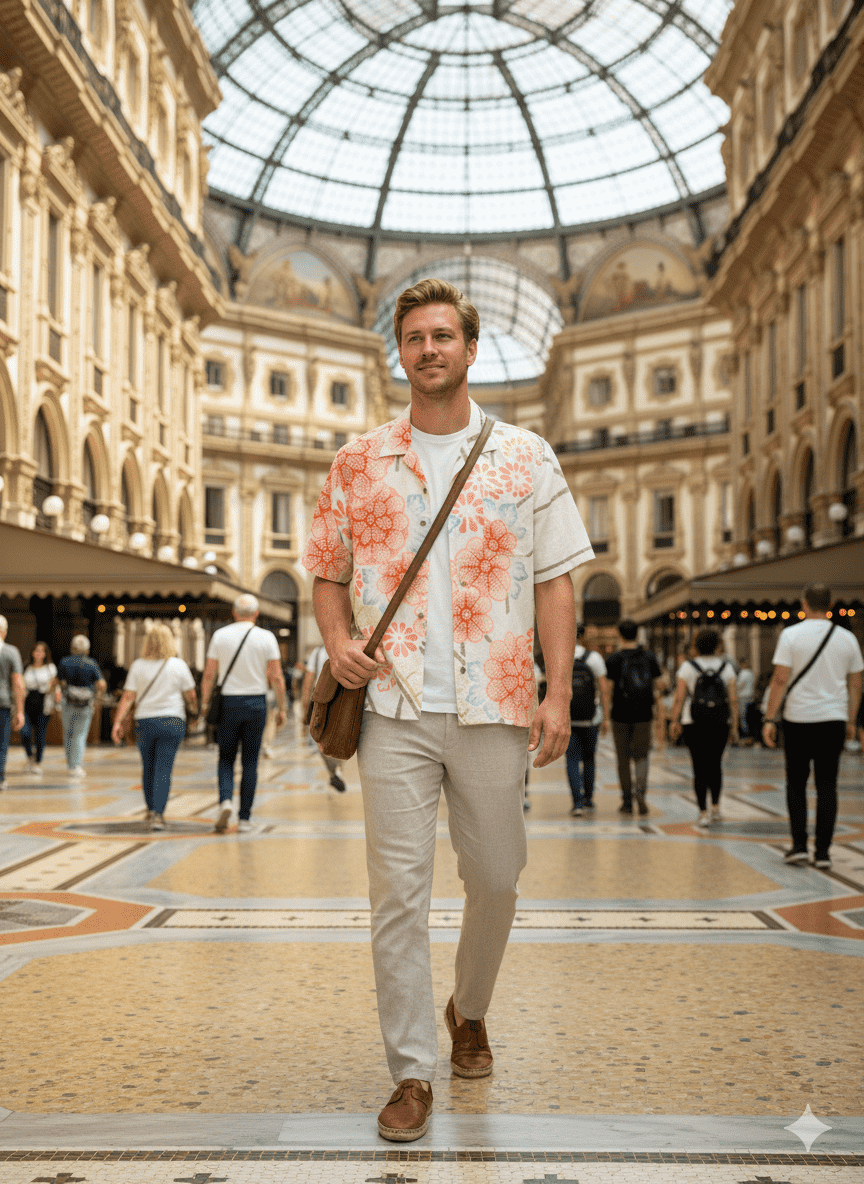 着物アロハシャツ「優しく咲く絞りA」AH100444