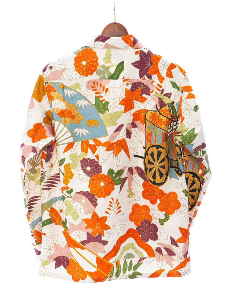着物アロハシャツ「咲き誇る花々」AH100109 - 着物アロハシャツ専門店｜KIMONO-CYCLE