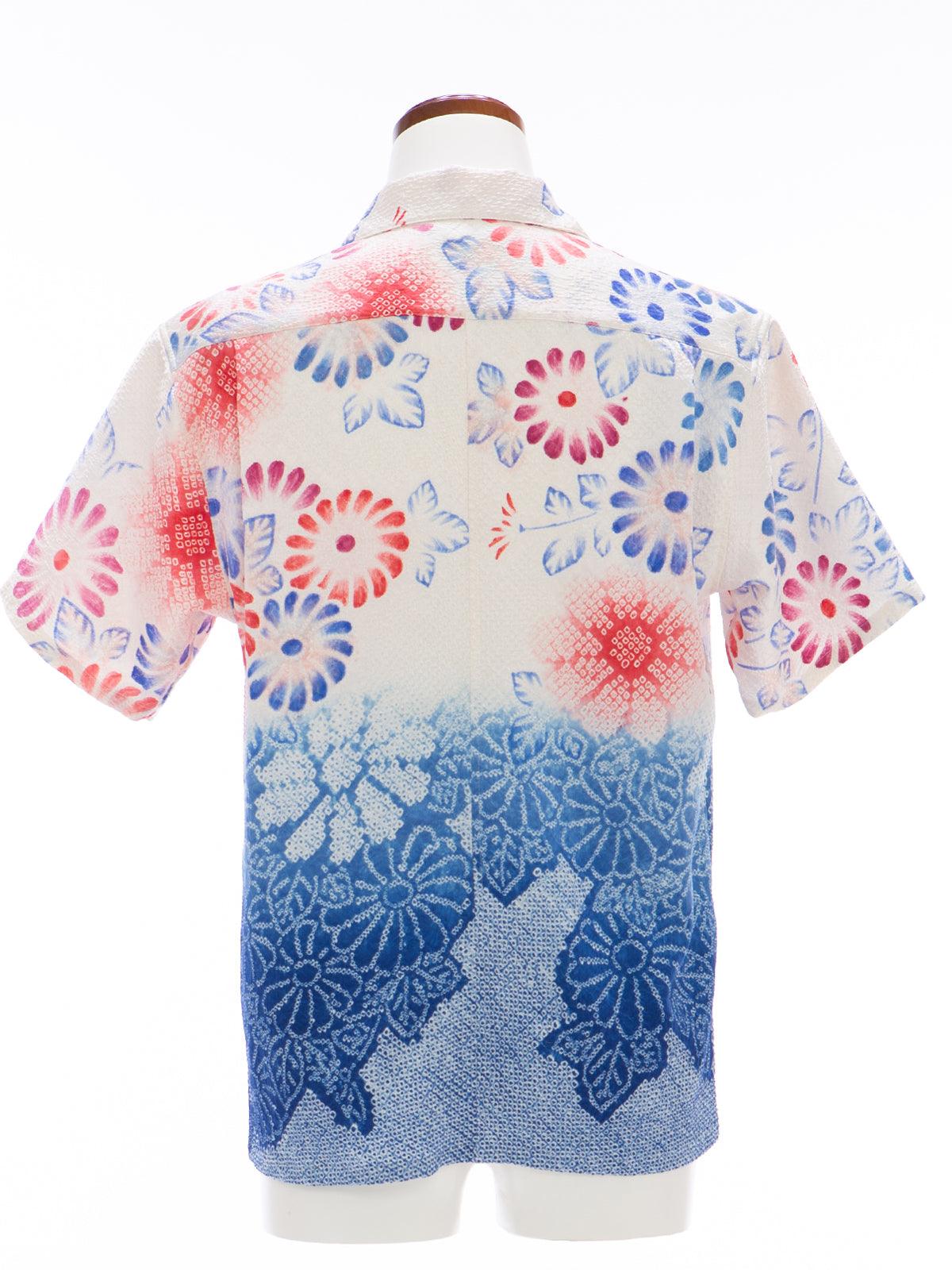 着物アロハシャツ「水面の泡 B」AH100140 - 着物アロハシャツ専門店｜KIMONO-CYCLE