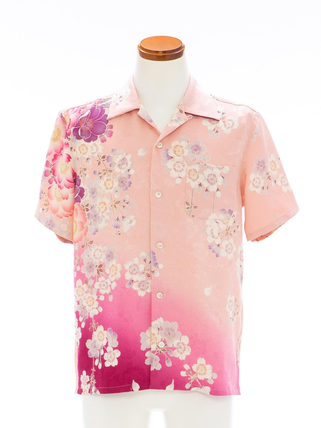着物アロハシャツ「桜の共演A」AH100182 - 着物アロハシャツ専門店｜KIMONO-CYCLE