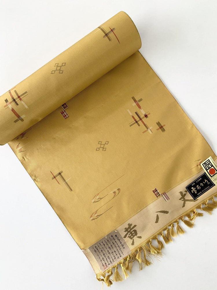 着物アロハ「逸品の黄八丈」AH100020 - 着物アロハシャツ専門店｜KIMONO-CYCLE