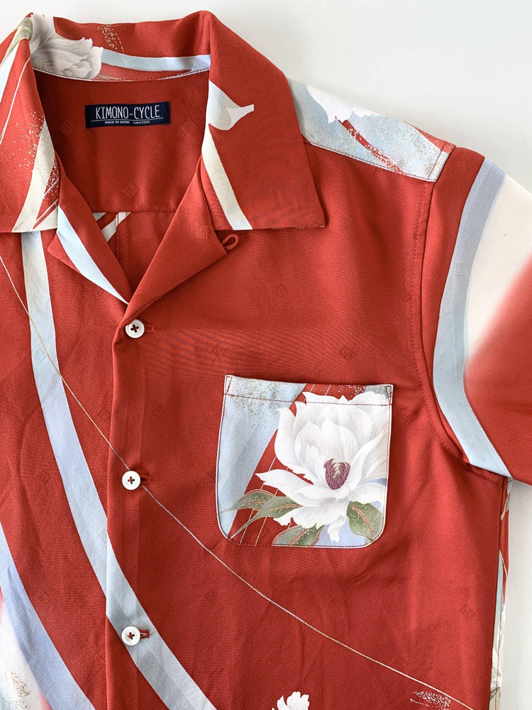 着物アロハシャツ「ギ・ラロッシュ 薔薇」AH100041 - 着物アロハシャツ専門店｜KIMONO-CYCLE