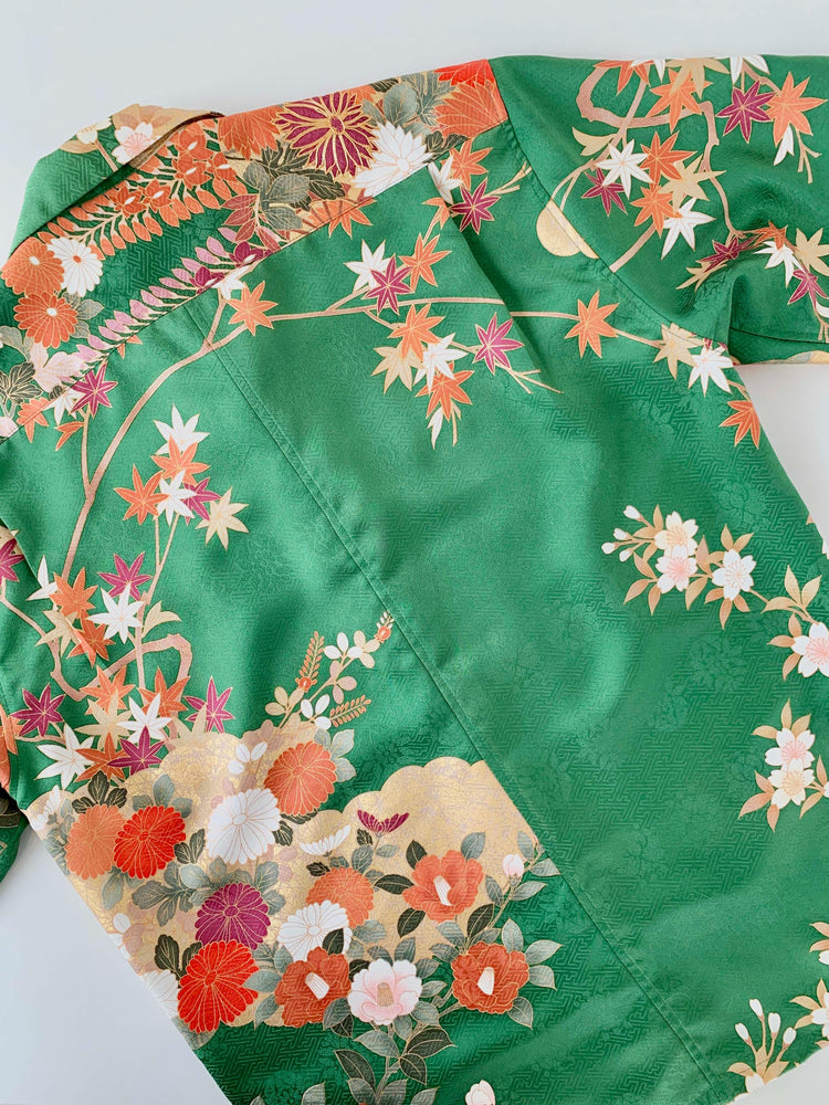 着物アロハシャツ「穏やかに咲く花々B」AH100189 - 着物アロハシャツ専門店｜KIMONO-CYCLE